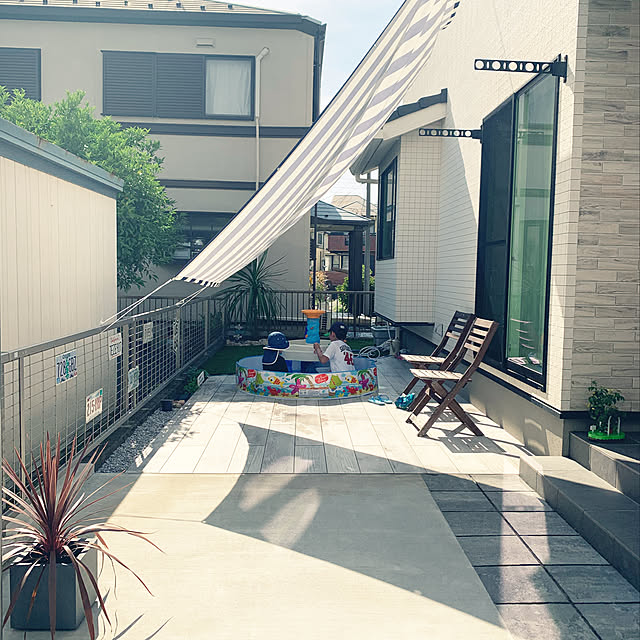 日よけ シェード 195 300cm スクリーン オーニング サンシェード ベランダ 撥水 雨よけシェード 3m 大きいサイズ 大型 防水 ウオーターブロック 目隠し 紫外線 Uv対策 省エネ 節約 節電 洋風 タープ おしゃれ 日除けシェード 樅 21aprのレビュー クチコミとして