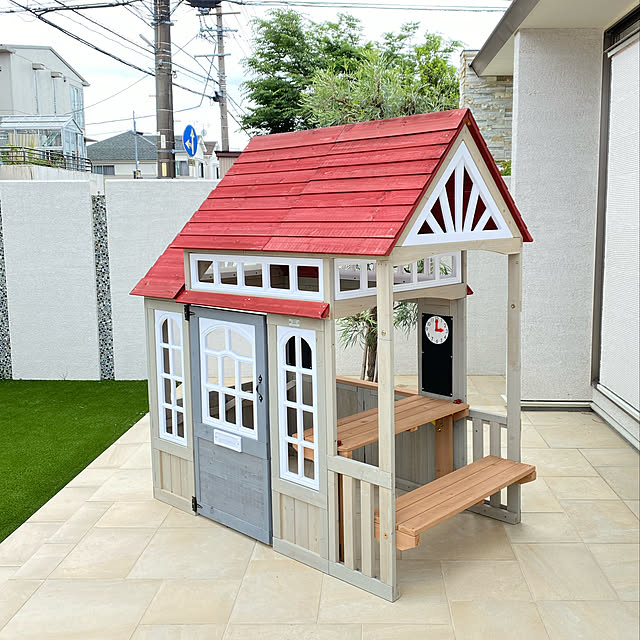 Cedar Summit 木製プレイハウス シーニックビュー 組立式 高さ187cm幅111cm奥行168cm Cedar Summit By Kidkraftのレビュー クチコミとして参考になる投稿1枚 Roomclipショッピング