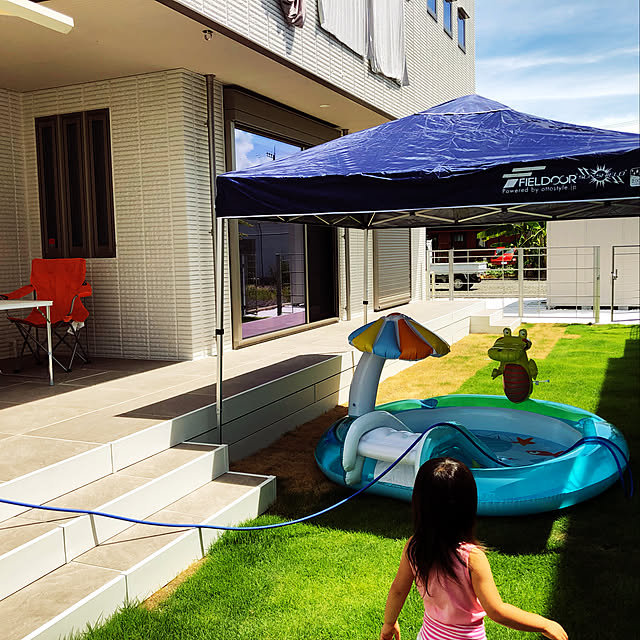 写真付きレビュー プール ゲータープレイセンター ワニ 1 170 84cm 対象年齢 2歳以上 Swm Pl intex インテックス 日除け 屋根付き すべり台 滑り台 家庭用プール 赤ちゃん用 子供用 ベビープール あす楽対応 Etcの通販商品 口コミ情報 Roomclipショッピング