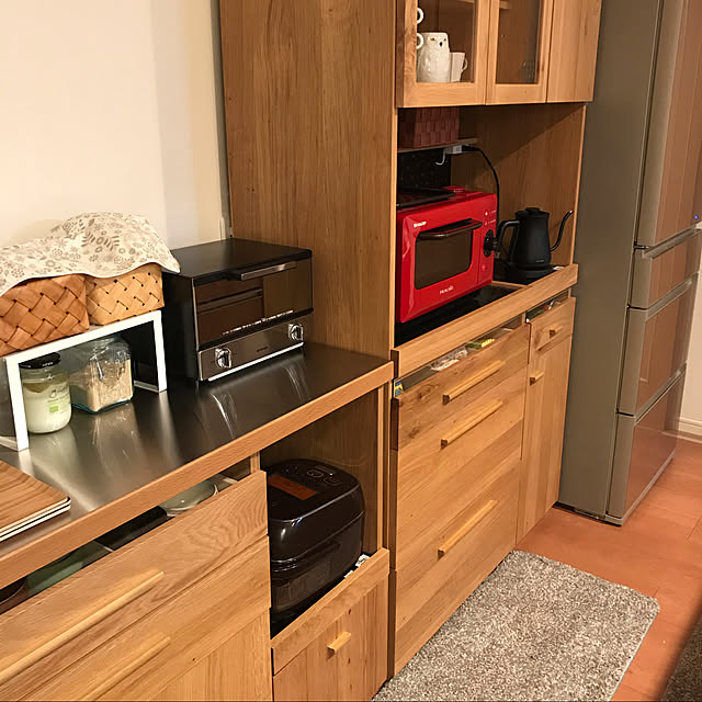 東馬 メーカー直送品 キッチンカウンター オクタ 1 キッチン収納 キッチンボード レンジ台 レンジボード 日本製 棚 ラック 食器棚 ダイニング ボード モダン シンプル ナチュラル 木製 キャビネット シンプル 北欧 テイスト かわいい おしゃれ 新生活 のレビュー