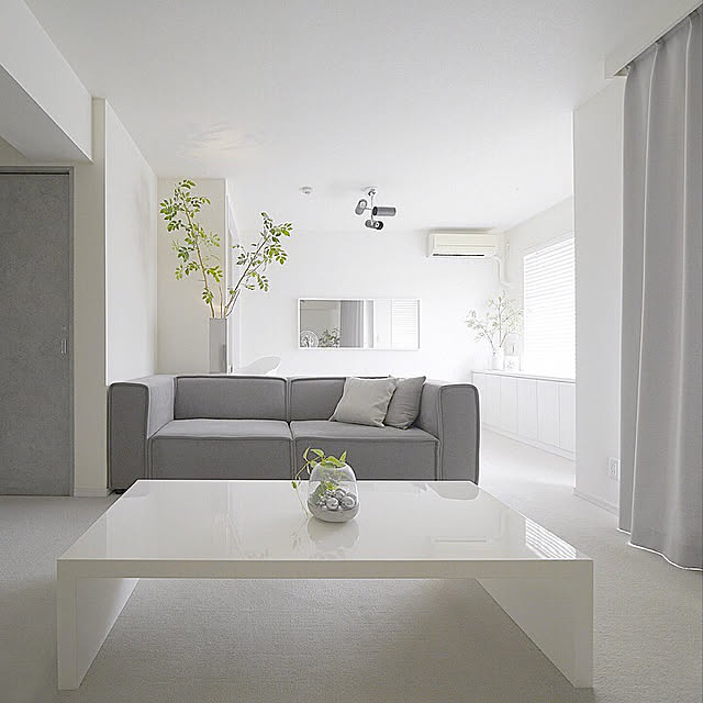 カーテン/シンプルライフ/シンプル/MONOTONE/インスタ→4696tuuli...などのインテリア実例 - 2019-03-30 15:37:05