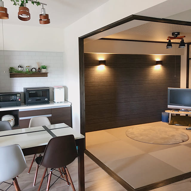 写真付きレビュー シーリングライト スポットライト 照明 器具 ウッドサークル 天井照明 間接照明 室内ライト モダン 照明灯 おしゃれ オシャレ 癒し リビング 照明器具 一人暮らし 1人暮らし ワンルーム 新生活の通販商品 口コミ情報 Roomclipショッピング