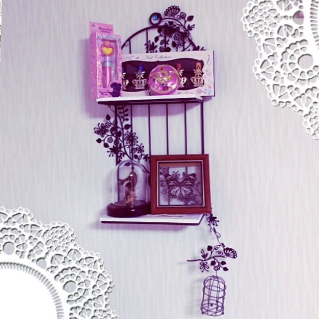 壁/天井/3COINS/100均/蝶 /化粧品のインテリア実例 - 2014-02-17 03:53:17