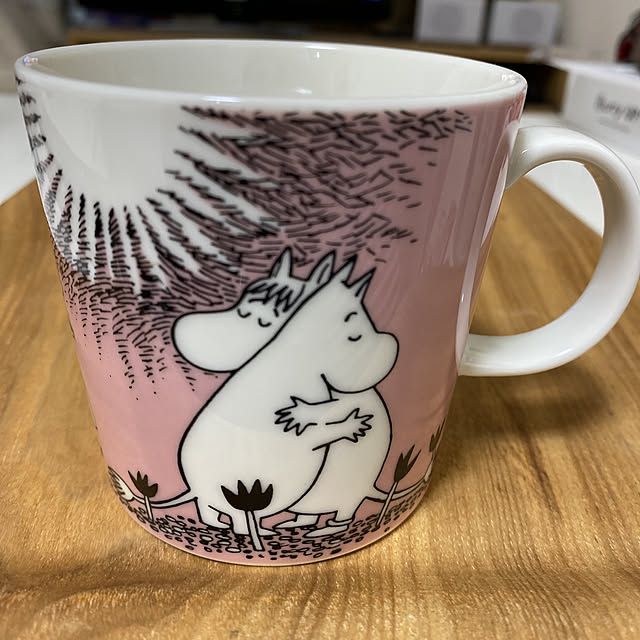 正規輸入品 Arabia アラビア ムーミンマグ ピンク Pink Love のレビュー クチコミとして参考になる投稿6枚 Roomclip ルームクリップ