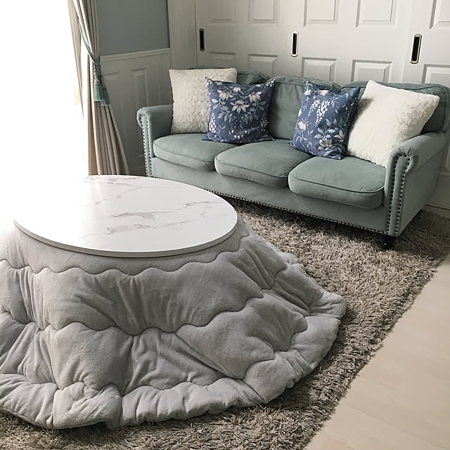 写真付きレビュー P2倍 19日 00 21日9 59 こたつ セット 楕円形 こたつテーブル おしゃれ 白 丸 大理石調こたつ ラピアス 2点セット 台 75 105cm楕円形 布団 185 225cm楕円形 こたつ布団 洗える エコファー フェイクファー こたつ台 大理石風 柄の通販