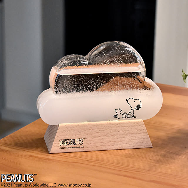 Peanuts スヌーピー ストームグラス クラウド 気象計 オブジェ 置物 雲 天気 天気予報 結晶 台風 サイエンス 科学 ナチュラル オシャレ Fun Science ピーナッツ ウッドストック Snoopy ギフト プレゼント151 のレビュー クチコミとして参考になる投稿1枚