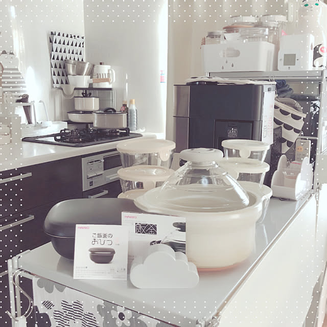 あす楽対応 フタがガラスのご飯釜 生成 Gn 0kw 白 ホワイト 3合 Hario ハリオ 土鍋 炊飯釜 新生活 中が見える 白い ご飯釜 炊飯器 米 調理器具のレビュー クチコミとして参考になる投稿2枚 Roomclip ルームクリップ