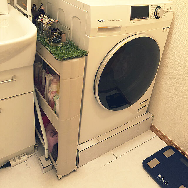写真付きレビュー】アクア AQW-FV800E-W(ホワイト) ドラム式全自動洗濯機 左開き 洗濯8kgの通販商品口コミ情報 |  RoomClipショッピング