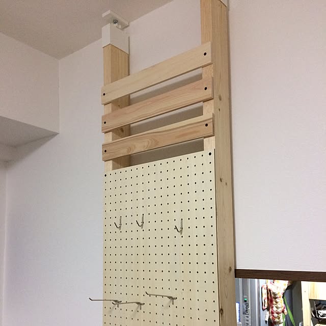 DIY/棚/2×4材/ラブリコ/有孔ボードのインテリア実例 20170410 211939 ｜ RoomClip（ルームクリップ）