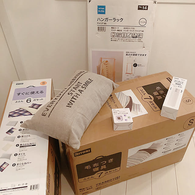 ニトリ 毛布付き寝具7点セット シングル H Be S のレビュー 口コミとして参考になる投稿2枚 Roomclip ルームクリップ