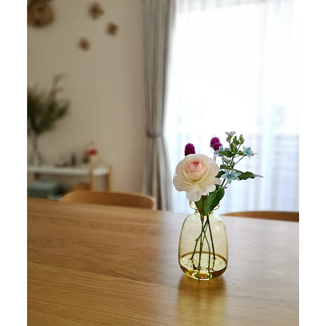 フラワーベース ガラス 軽量 北欧 おしゃれglassバルブベースグリーン イエローlサイズ 10cm丸 高さ16cm球根 枝物 花 観葉植物 花瓶 一輪挿し 北欧 カラーガラス 丸 おしゃれ ディアー L のレビュー クチコミとして参考になる投稿3枚 Roomclip Item