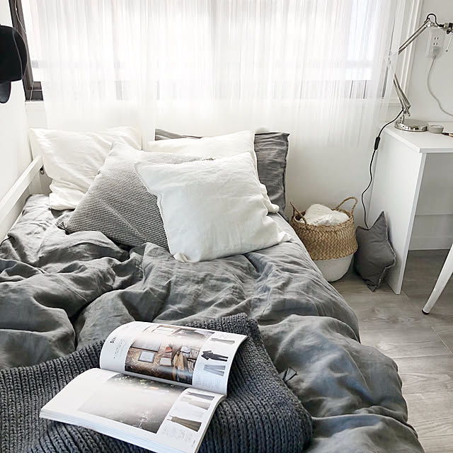 写真付きレビュー Ikea イケア Lill カーテン2枚組 ホワイト イケア Ikea の通販商品 口コミ情報 Roomclipショッピング