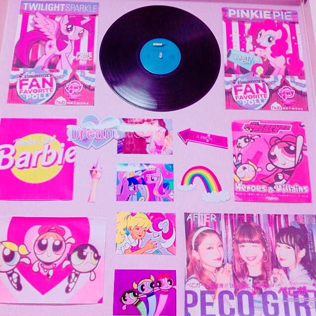 壁 天井 レコード パワーパフガールズ マイリトルポニー ファンシー などのインテリア実例 16 04 02 21 48 45 Roomclip ルームクリップ