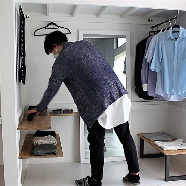 ディアウォール クローゼットdiy クローゼット Diy 押入れ などのインテリア実例 10 27 11 30 00 Roomclip ルームクリップ