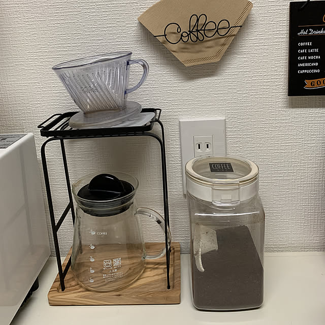 Qahwa カフア コーヒードリップスタンド コーヒー ドリッパー スタンド 天然木 マグカップ 携帯ボトル おしゃれ ハンドドリップ ドリップ マット ブラック スチール ギフト プレゼントのレビュー クチコミとして参考になる投稿7枚