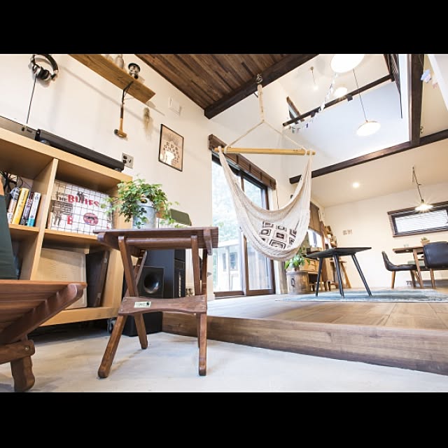 部屋全体/男前インテリア /ハンモック/アウトドア風/土間&hellip;などのインテリア実例 20151220 171934