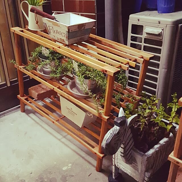 玄関 入り口 外玄関 植物棚 シマウマのインテリア実例 15 07 08 03 26 Roomclip ルームクリップ