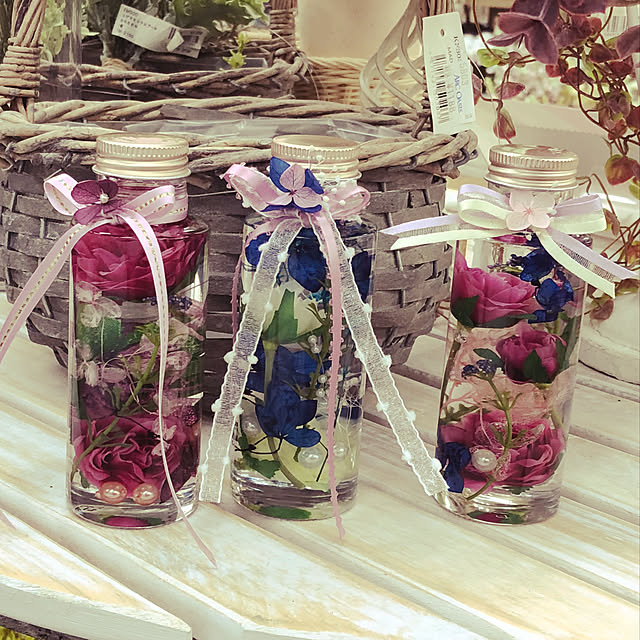 写真付きレビュー 手作りキット 手作りハーバリウムキット プリザーブドフラワー スターターキット 花ギフト 手づくり オリジナル ボトル ドライフラワー ハーバリウムオイル付き 工作キット 自由研究 Diyの通販商品 口コミ情報 Roomclipショッピング