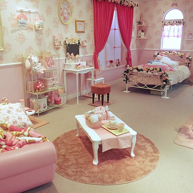 部屋全体/サンリオピューロランド/マイメロ/ピンク /姫&hellip;などのインテリア実例 20150425 194429