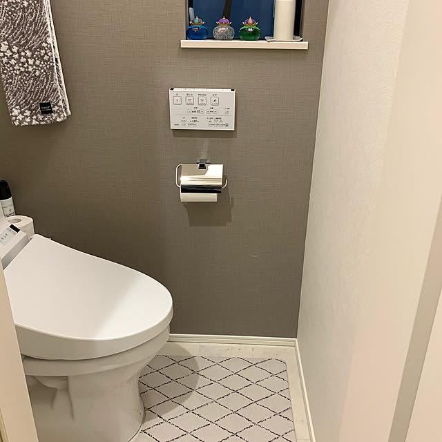 ニトリ 拭けるトイレマット ダイヤ のレビュー 口コミとして参考になる投稿18枚 Roomclip ルームクリップ