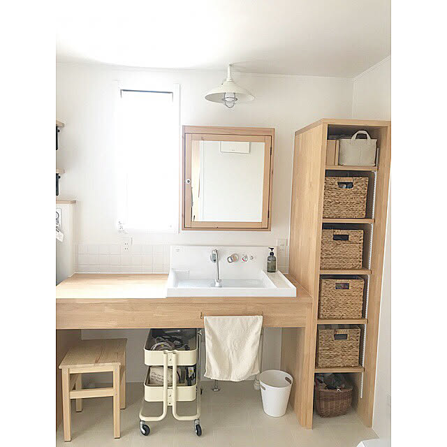 バス トイレ リクシルの洗面台 造作洗面台 洗面ボウル Lixil などのインテリア実例 18 03 16 22 43 36 Roomclip ルームクリップ