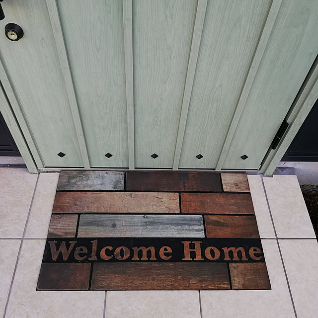 玄関マット ドアマット 屋外 室内 屋内 泥落とし おしゃれ 洗える 滑り止め ラバー ナイロン 再生ゴム エントランス ヴィンテージ レトロ 全4種 花柄 ボタニカル 薄型 厚さ5mm 76 46 マット 玄関のレビュー クチコミとして参考になる投稿36枚 Roomclip ルームクリップ