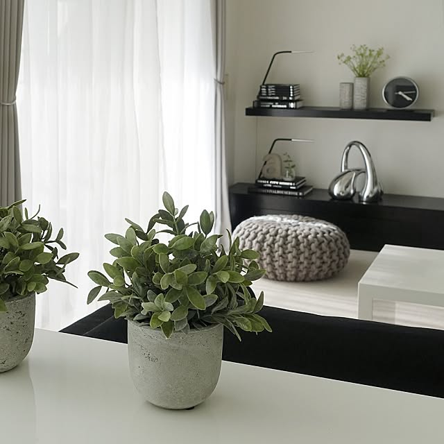 モノトーン/白黒グレー/シンプルライフ/スツール/部屋全体...などのインテリア実例 - 2015-07-14 17:16:48