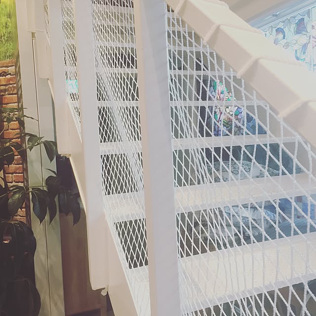 階段 手すり用 安全ネット 転落防止ネット 幅30 100cm 丈101 0cm Net15c 25mm目 ネット 網 階段ネット ベランダ ネット 室内ネット 階段転落防止ネット 安全対策 転落防止 落下防止 子供の転落 子供の落下 ペットの落下 吹き抜け ブラック ホワイト ブラウン Jqの