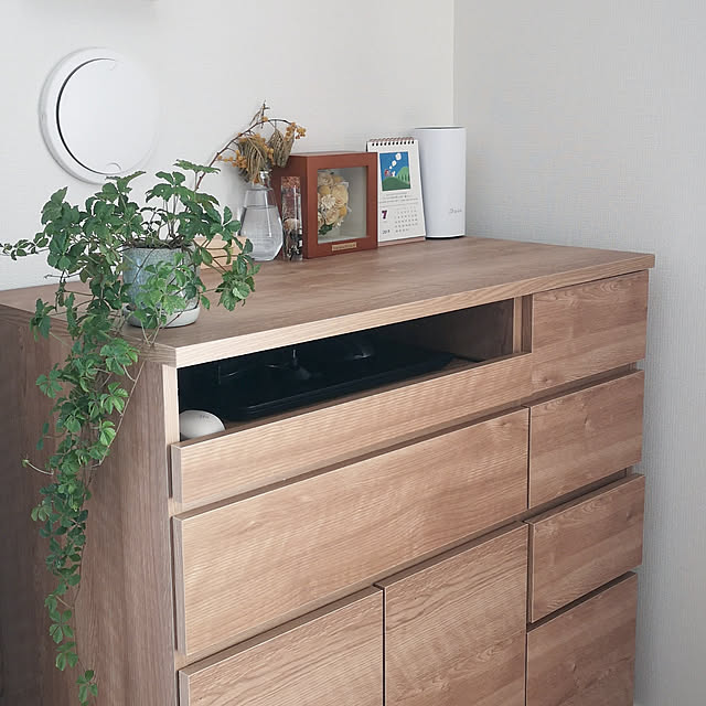 家具 収納 ホームオフィス家具 パソコンキャビネット テレワークにも最適 北欧スタイルリビング収納シリーズ Pcキャビネット幅90cm のレビュー クチコミとして参考になる投稿2枚