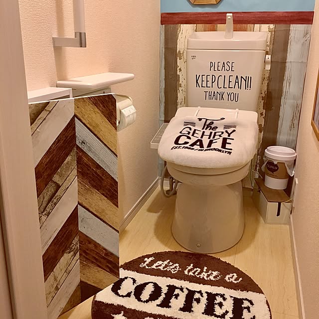 バス/トイレ/トイレインテリア/トイレDIY/マスキングテープ養生/100均DIY/100均リメイク&hellip;などのインテリア実例 2016