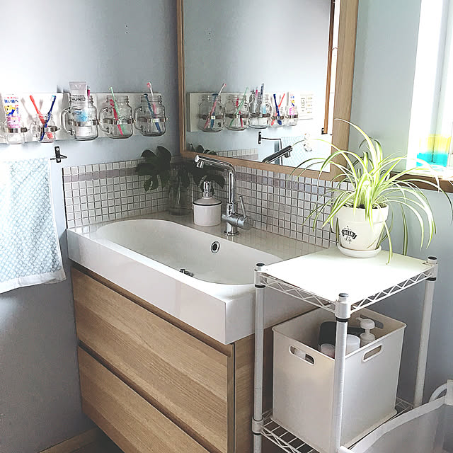 Ikea イケア 通販 Godmorgon グモロン Br Aring Viken ブローヴィーケン 洗面台 引き出し Times 2 ホワイトステインオーク調 A S 代引不可商品 のレビュー クチコミとして参考になる投稿10枚 Roomclip ルームクリップ