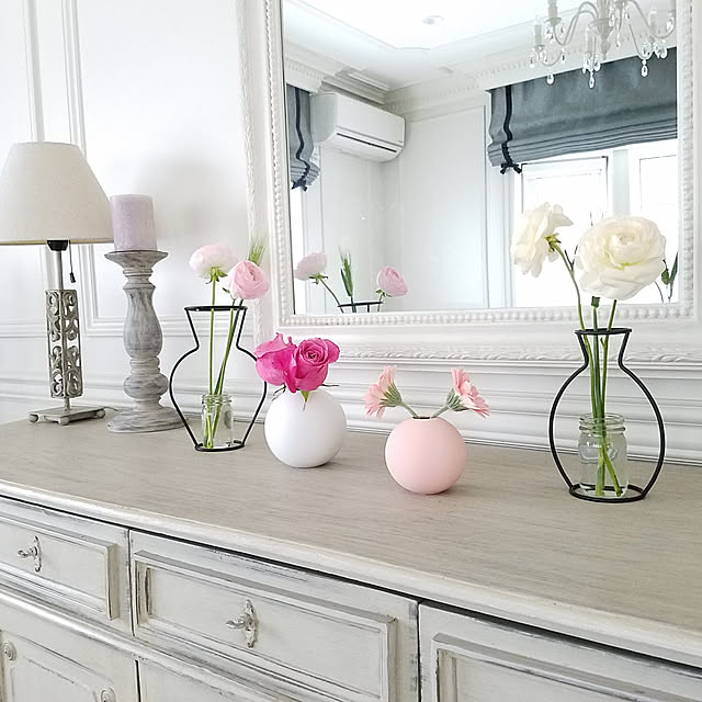 送料無料 花瓶 フレーム アイアン ワイヤー 一輪挿し 花びん ポット 北欧 アンティーク フラワー ベース 台 ドライフラワー シンプル おしゃれ アジアン われない ワイヤーフレーム 枠 仏壇 インテリア ポットフレーム フラワーベース A 4381のレビュー クチコミとして