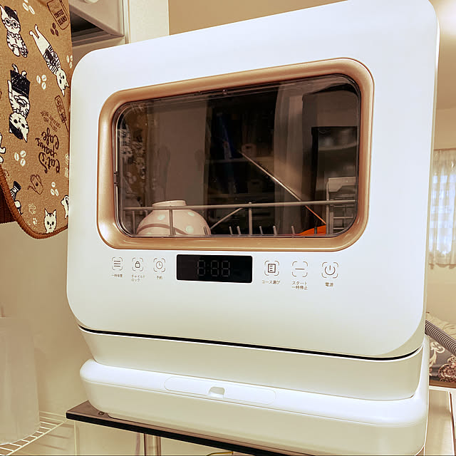 食洗機 食洗器 工事不要 食器洗い乾燥機 コンパクト 小型 タンク式 家族 一人暮らし 食器洗浄 据置型食洗機 節水 節電 キッチン家電 ホワイト Maxzen Jdw03bs01 レビューcp300 Rcptim 新生活 新生活応援のレビュー クチコミとして参考になる投稿1枚