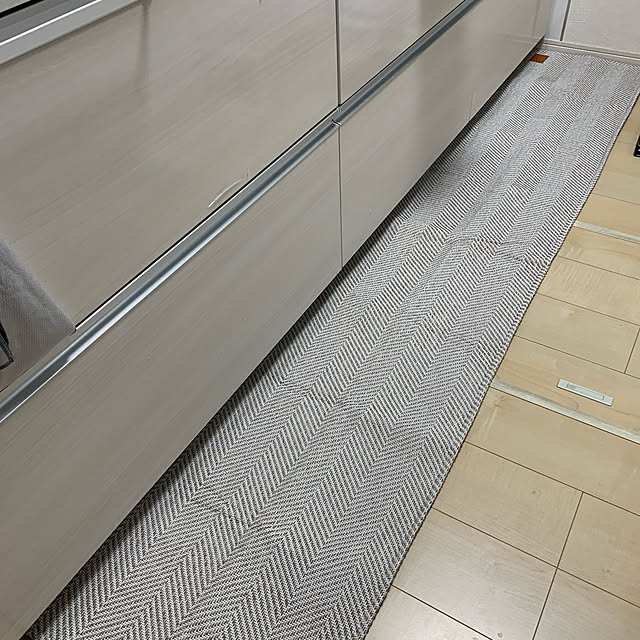 マット ヘリンボン45 240cm Cucan メゾンドレーヴ Maison De Reve 洗える キッチンマット おしゃれ キッチンマット 240cm 北欧 無地調 シンプル グレー ベージュ サンド ミント 滑り止め 洗える マット 韓国 キッチン マット スミノエのレビュー クチコミとして参考に