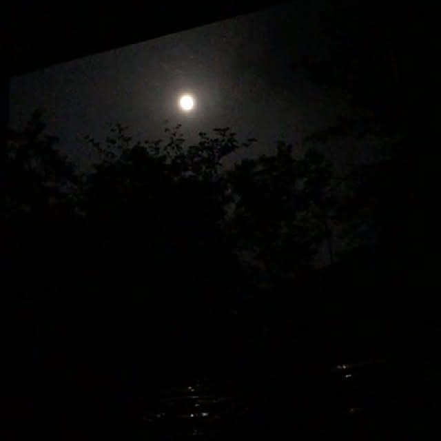 夜空/月/ベッドからの眺め/窓からの眺め/窓&hellip;などのインテリア実例 20200605 234838 ｜ RoomClip
