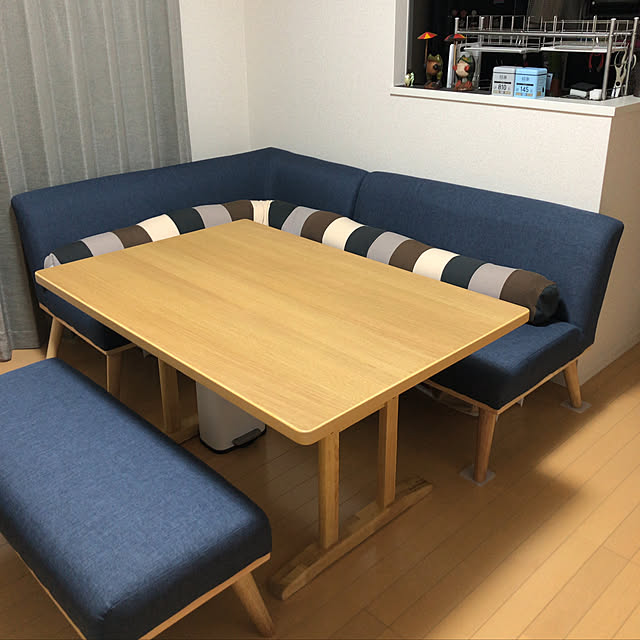 写真付きレビュー】ケルト ダイニングソファセット | 少しロータイプ 経団連会長 ダイニングソファ 北欧風 ラブソファ