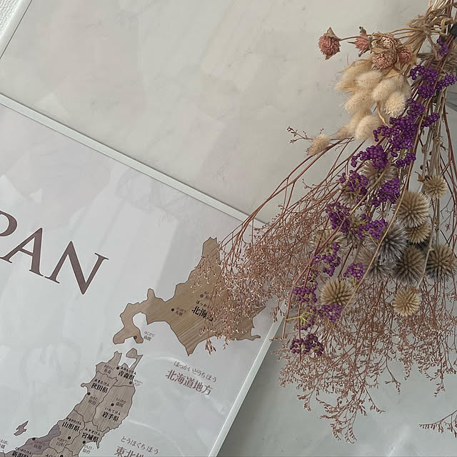 写真付きレビュー 木目がかっこいい寄木風 日本地図 ポスター サイズ 室内用 インテリア 知育の通販商品 口コミ情報 Roomclipショッピング