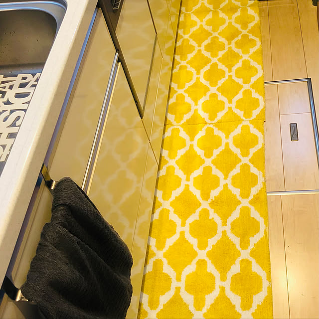 写真付きレビュー Ikea イケア キッチンマット イエロー 黄色 ホワイト 白 45x1cm Z Auning アウニング キッチン用品 キッチンファブリック 台所用マット おしゃれ シンプル 北欧 かわいい クッションの通販商品 口コミ情報 Roomclipショッピング