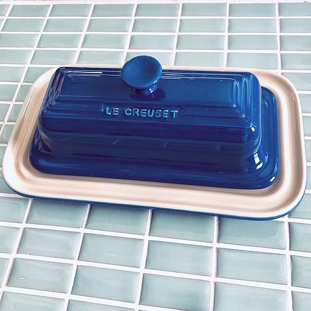 Le Creuset ルクルーゼ バターケース コバルトのレビュー クチコミとして参考になる投稿3枚 Roomclip ルームクリップ