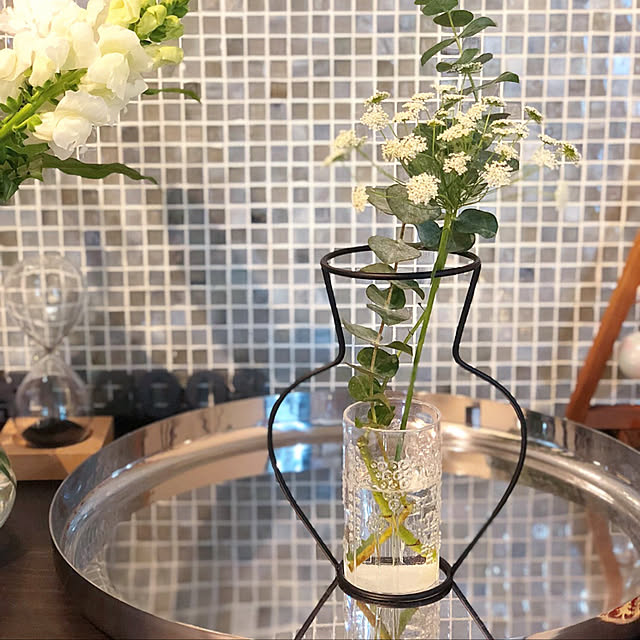取り寄せ販売 インテリア 9165 ガラスベーススラック 置物 Bl 花器 おしゃれ 花瓶 造花 花 グリーン ブルー 村田屋産業 オブジェ 植物 小物 フラワーベース