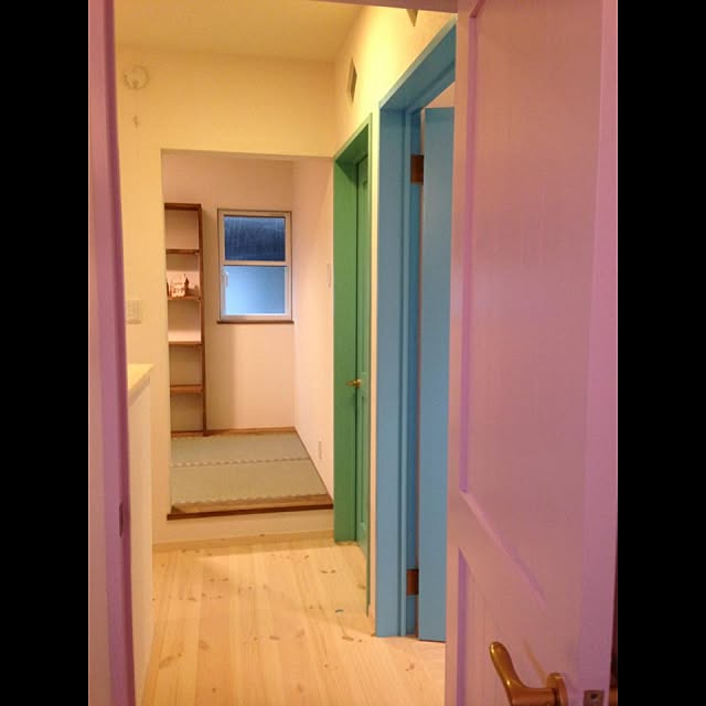 部屋全体 カラフル塗装 ペイントドアのインテリア実例 15 04 29 03 30 37 Roomclip ルームクリップ