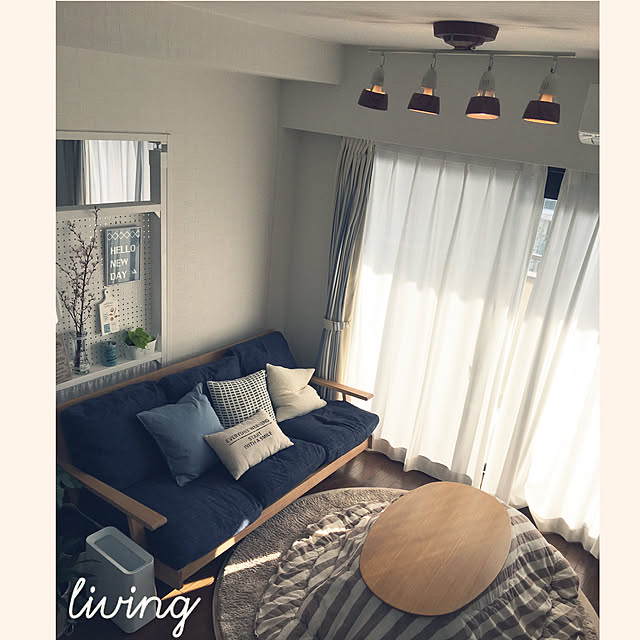 ニトリ アクセント円形ラグ Sシャギーbe 直径180 のレビュー 口コミとして参考になる投稿42枚 Roomclip ルームクリップ