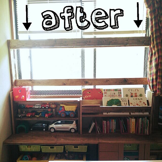 棚/転落防止/牢屋？！(￣∀￣)/囚われた。。。？！ԅ(¯Д¯ԅ)/こどもの遊び場&hellip;などのインテリア実例 20140624 12