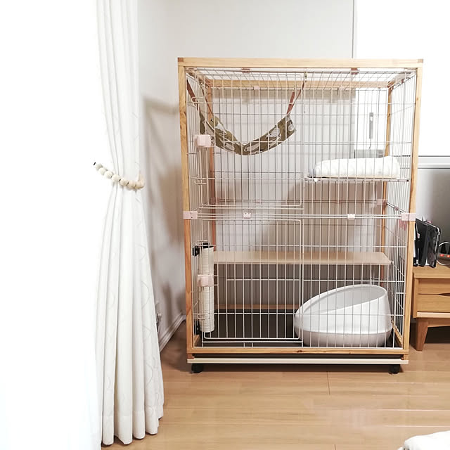 ブラウン系通販 【中古】キャットケージ(Purlove) 猫用品 ペット用品