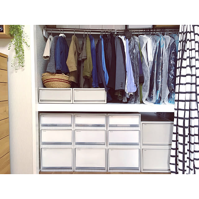 中が透けない 収納ボックス 高さ18cm 奥行74 Cm 2個セット 幅39 押入れ クローゼット 収納ケース 引き出し 日本製 ポリプロピレン衣装ケース 押入れ収納 クローゼット収納 Jej 送料無料 のレビュー クチコミとして参考になる投稿142枚 Roomclip ルームクリップ