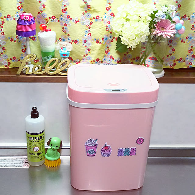 Changshuiqing Csq インテリジェントゴミ箱 誘導自動ゴミ箱華やかなクリエイティブゴミ箱居間キッチン寝室ゴミ箱26 1 19 8 35 8cm 屋内 色 ピンク ぴんく のレビュー 口コミとして参考になる投稿11枚