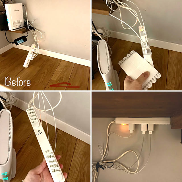 スリーエム 3m 3m コマンド フック キレイにはがせる 両面テープ コード用 クリア ミニサイズ 個 Cmg Ss Clのレビュー 口コミとして参考になる投稿35枚 Roomclip ルームクリップ