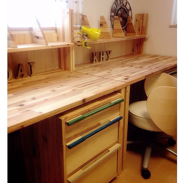 壁 天井 子供部屋 ダイソー板壁 Diy 新一年生 などのインテリア実例 14 03 14 14 45 18 Roomclip ルームクリップ