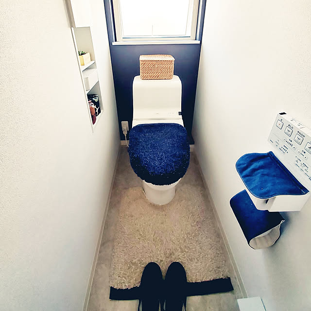 ママ割エントリーでポイント3倍 トイレマット カームランド ワードローブ デニム Twr 3164のレビュー クチコミとして参考になる投稿2枚 Roomclip ルームクリップ