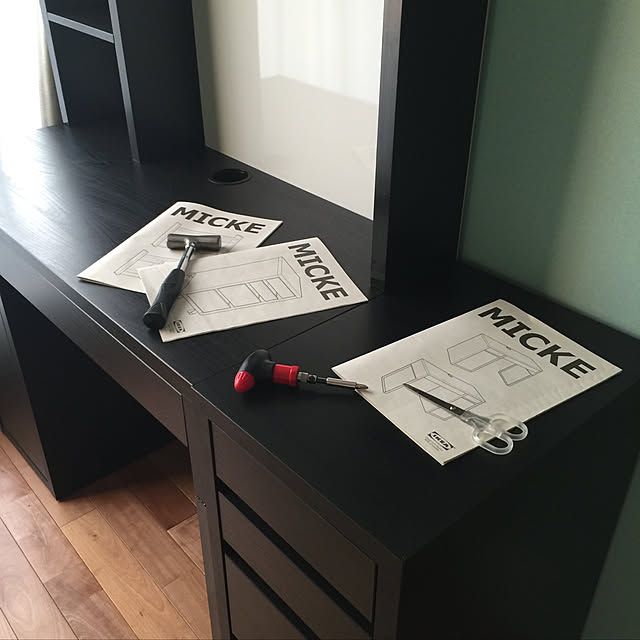 Ikea イケア デスク Micke テーブル 学習机 ホワイト 通販 803 542 76のレビュー クチコミとして参考になる投稿25枚 Roomclip ルームクリップ